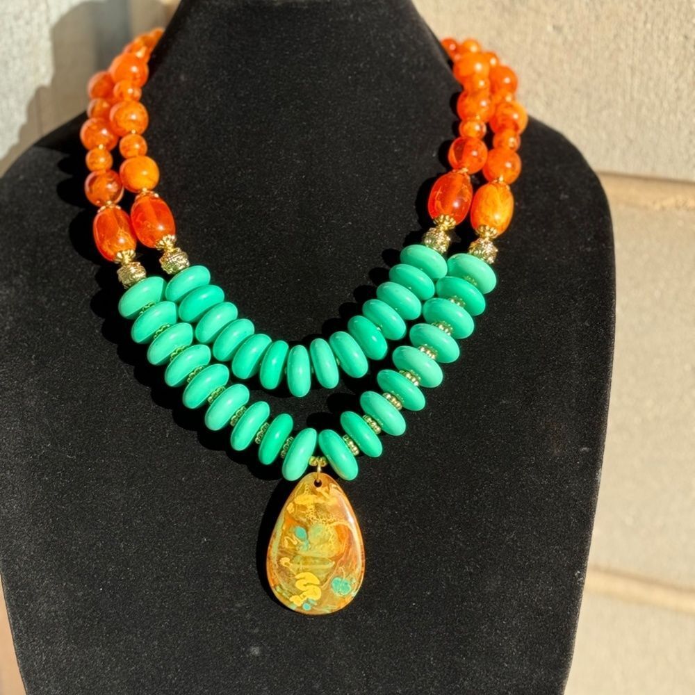 STATEMENT NECKLACE MINIMALIST NECKLACE GIFT FOR HER - Picture 2 of 3